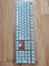 达尔优（dareu）EK807太空漫步主题 2.4G无线机械键盘 红轴 白蓝拼色 87键 干电池键盘 金属面板无背光 实拍图