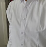 鸾姿白色衬衫女长袖职业衬衫正装工作服工装修身显瘦外穿打底衬衣 纯白长袖 4XL 135-145斤 实拍图
