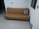 紫盈门 沙发床折叠多功能小户型单双人实木客厅两用午休床懒人沙发 浅咖啡色五金脚 1.8米 实拍图