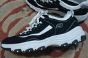 斯凯奇（Skechers）女鞋秋冬2025新款经典熊猫鞋轻便运动鞋休闲鞋厚底增高老爹鞋女 黑色/白色-BKW/女 39 /参考常规尺码40码左右 实拍图