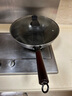 舍德章丘手工铁锅炒锅无涂层炒菜锅锻打锅物理不粘锅燃气灶电磁炉锅具 章丘手作平底锅 30cm 3 2CM铁锅2-4人+锅盖+免费开锅 实拍图