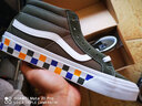VANS范斯官方 Sk8-Mid Reissue薄荷曼波绿彩色棋盘格印花情侣板鞋 墨绿色 38.5 实拍图