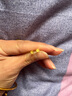 红色年轮 黄金耳饰黄金耳钉999足金桃花 女款 珠宝饰品 生中秋节礼物 中款总金重约:0.58g 实拍图