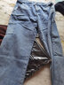 唐狮裤子男冬季新款衣多穿牛仔裤男款宽松直筒工装阔腿潮牌长裤男裤 牛仔蓝 XXL 实拍图