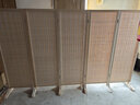 煦悦移动屏风玄关隔断卧室客厅酒店宾馆折叠家用屏风现代简约移动竹帘 原木底座一个 实拍图