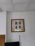 紫腾随轩字画中式客厅装饰画玄关书房茶室励志壁画办公室禅意挂画装裱 宁静致远 60*60cm红木色实木框 实拍图