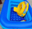 缔羽 儿童游泳池充气加厚家用洗澡盆水池戏水婴儿户外游泳浴缸游泳桶  1.2米二层泡泡底 蓝色 实拍图