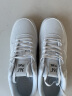 361°板鞋男鞋子夏季秋季新款透气耐磨防滑革面运动鞋男户外休闲鞋 361度白 42 实拍图