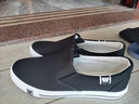 回力官方经典男女板鞋夏季一脚蹬男鞋休闲老北京帆布鞋男透气布鞋子男 黑白/903【W标款】 44 实拍图