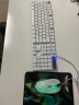 蝰蛇机械手感键盘游戏背光发光鼠标耳机套装lol吃鸡悬浮家用有线办公网吧外设电脑笔记本USB外接键鼠 【单个键盘】K4 蓝白色 方形双拼键帽字符透光 实拍图