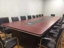 迅扬会议桌长桌6-8人桌椅组合现代简约会客桌板式培训桌洽谈办公桌 另购多媒体线盒（单拍不发货） 实拍图