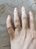 菜百首饰 18K金戒指  K金时尚简约女款尾戒 送女友礼物（单） K金戒指 K黄 10# 实拍图