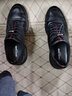 皮尔卡丹（pierre cardin）男鞋休闲运动时尚轻便厚底细纹软牛皮健步鞋松紧带百搭皮鞋男平价 黑色 圆头1 41 (255mm) 实拍图