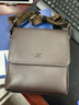 七匹狼七匹狼头层牛皮翻盖单肩包男士商务休闲立体大容量真皮斜挎公文包 实拍图