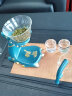 唐丰（TANGFENG）茶具套装自动玻璃茶具家用泡茶神器懒人功夫茶具磁吸办公茶壶整套 福鹿连连茶具（金荷）+彩把6杯 实拍图