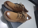 皓顿（HAUT TON）马丁靴男士头层牛皮复古短筒新品百搭工装靴子时尚大黄靴 588卡其色 38 (适合运动鞋39码) 实拍图