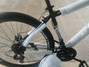 ICOLOUR山地车自行车成人公路单车男变速双减震越野单车学生女青少年 旗舰版-辐条轮【黑白色】 27.5寸21速【身高：165-185cm】 实拍图