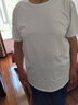 战浩【2件】冰丝莫代尔棉短袖t恤男夏季青年薄纯白色打底衫圆领半袖体 白色+深灰色 5XL 建议【200-220斤】 实拍图