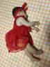 TTKA 婴儿公主裙子无袖包屁女宝宝连衣裙0-1岁薄款新生儿衣服夏季 红色 73cm适合6-9个月 实拍图