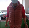 鸭鸭冬季新款羽绒服女休闲羽绒马夹时尚坎肩立领马甲背心KXM 嫣红色 XL 实拍图