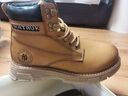 BuTianlun马丁靴男冬季男鞋高帮男靴皮鞋休闲鞋真皮鞋子男新款板鞋工装靴 黄色 38 实拍图