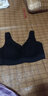 美舒雅婷运动内衣女婴儿棉性感胸罩聚拢无痕文胸收副乳蕾丝背心式 优雅黑【1件装】 L码 建议100-120斤 实拍图