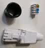 礼嘉 工程级六类UTP非屏蔽免打水晶头 CAT.6A千兆免压RJ45网络线接头 8P8C免工具服务器镀金水晶头 GC-U68 实拍图