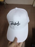 花花公子（PLAYBOY）帽子 棒球帽男女情侣遮阳帽 休闲嘻哈街舞鸭舌帽散步防晒 【艺术字白色】 实拍图