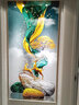 瑞尚（RUISHANG） 玄关装饰画现代简约进门壁画山水墙画竖版晶瓷画欧式轻奢挂画 石来运转B 90*180/烤瓷镶钻+铝合金边框 实拍图