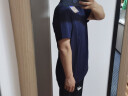 JEEP SPIRIT吉普休闲长袖t恤男商务简约宽松POLO翻领男士体恤打底衫 PS0037墨绿 L码建议140-155斤左右 实拍图