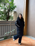 安踏（ANTA）四防速暖羽绒服| 女冬季中长款保暖潮流宽版羽绒加厚外套面包棉服 基础黑-4 S /女160 实拍图