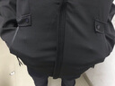 LED 夹克男连帽男士外套春秋季夹克男生休闲工装搭配痞帅气风衣服装 2002黑色 L (110-130斤) 实拍图