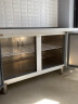 德玛仕（DEMASHI）1.8米冷藏工作台冰柜保鲜操作台冰柜卧式奶茶店水吧台厨房操作台冰柜商用冰箱 全冷冻（1.5*0.8*0.8M）加强版 实拍图