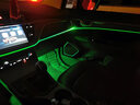 心无止镜车载车内氛围灯LED冷光线汽车内饰灯带APP控制七彩音乐节奏灯爆闪灯条无损改装免接线中控门边 5灯源免穿线款（副驾仪表台+四车门）6米光纤 实拍图
