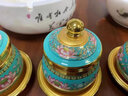 吾堂吾器 佛前供具套装 供奉用品套装 供佛灯供果盘供水杯香炉家用花瓶香筒佛堂用品 （大号）新唐纹水杯 供具用品 实拍图