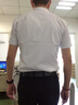 佐马仕短袖衬衫男修身抗皱冰丝夏季男士白衬衫短袖职业大码免烫衬衣男 白色无口袋 43 /4XL（165-175斤） 实拍图