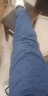 丹仔 牛仔背带裤女泫雅风2020年新款直筒韩版宽松可爱复古港味减龄日系 浅蓝色 S 实拍图