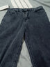 椋釉牛仔裤男秋季冬款宽松直筒长裤新款九分百搭男士裤子男休闲裤男 灰色+中蓝 XL （130-140斤可穿） 实拍图