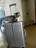 卡希度【铝镁硬箱】万向轮铝框拉杆箱女行李箱旅行箱学生密码结婚皮箱子 奢华银【耐磨加厚铝镁合金】 24英寸 实拍图
