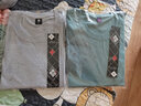 雾卡 【三件装】短袖t恤男纯色棉宽松夏季士半袖潮流衣服情侣装 浅灰+雾蓝+卡其 5XL 建议195-210斤 实拍图