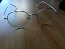 蔡司（ZEISS）镜片近视眼镜框男钛架防蓝光辐射眼镜女配眼镜有度数金边多边形 银色（时尚圆框） 实拍图
