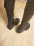 百思图冬商场新款英伦加绒骑士靴不过膝厚底女长筒靴MDC21DG3 黑色 38 实拍图