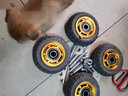 森桓（SENHUAN）万向轮轮子重型脚轮6寸净音手推车轮子4寸5寸8寸实心橡胶轮带刹车 5寸单轮（4只） 实拍图