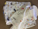 越贝乐儿童纯棉吸汗巾幼儿园宝宝纱布隔汗巾婴儿加大全棉垫背擦巾可印名 实拍图
