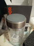 苏泊尔（SUPOR）双层玻璃杯带盖杯保温耐热耐高温办公室泡茶带不锈钢滤网水杯子 【行砚黑】 570ml 实拍图