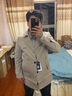 罗蒙风衣男士商务休闲中长款外套韩版大衣纯色修身中青年男式上衣服 实拍图