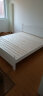 康木昂床北欧实木床双人床现代简约大床卧室松木出租屋床 白漆无抽+床头柜1个送5厘米棕垫 1.8米*2米 实拍图