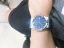 艾美（MAURICE LACROIX）瑞士男表瑞表机械表高端原装进口手表钢带夜光腕表生日礼物 42mm-皮带-蓝盘 实拍图