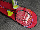 李宁（LI-NING） 羽毛球拍雷霆9/战戟900对拍套装新手入门初学者学生进攻单拍 雷霆9对拍橘/紫【送3球+2手胶】 成品拍 实拍图