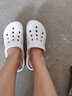 骆驼（CAMEL）洞洞鞋凉拖沙滩鞋男女情侣款漂流鞋 A12533628，白色，女 38 实拍图